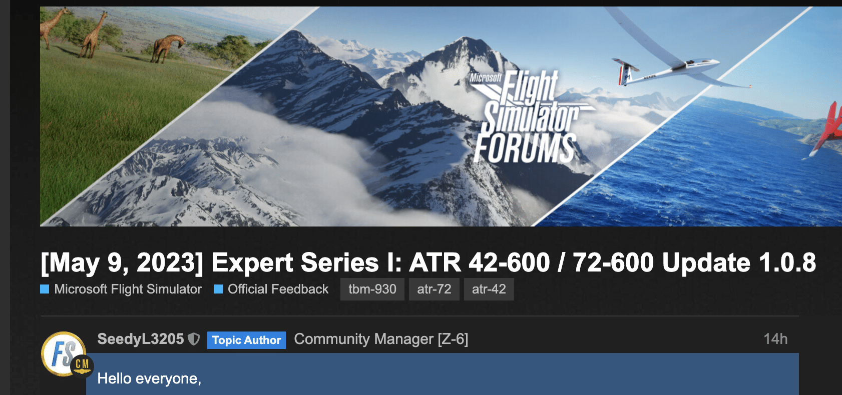 Expert Series I: ATR 42-600 / 72-600 - Official Feedback