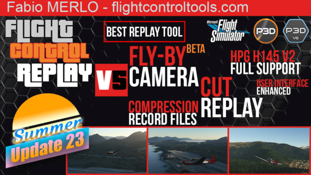 FlightControlReplay v5 erhält Fly-By-Kamera für MSFS