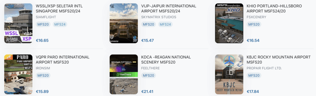 Neue Szenerien für den MSFS: Von der US-Hauptstadt bis zum Himalaya