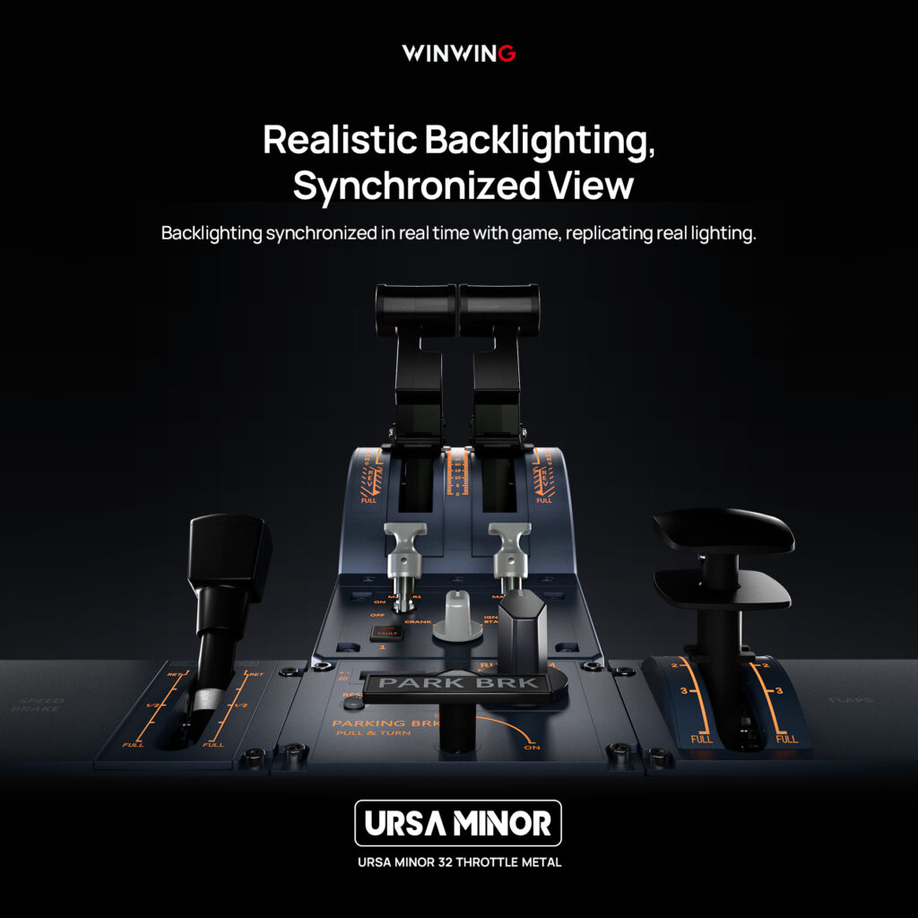 Bilder des Winwings URSA MINOR 32 Throttle Metal / 32 PAC Metal Combos