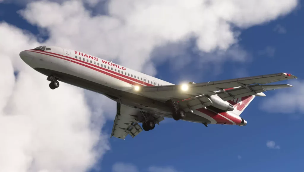 FSS Boeing 727-100 landet im simMarket